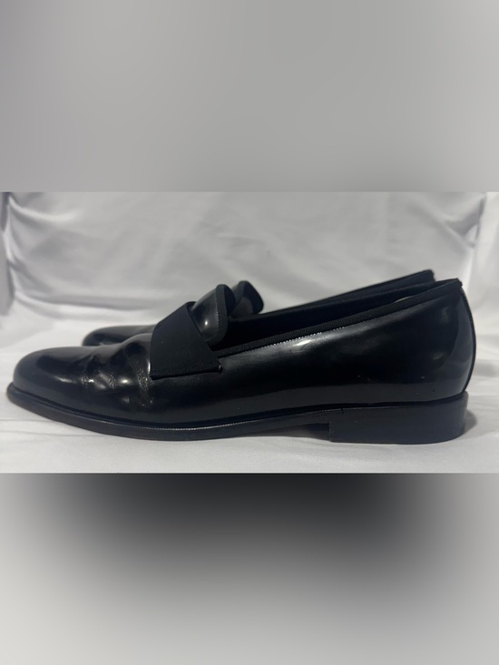 Salvatore Ferragamo Black Patent Leather Opera Loafers Shoes 12D Italy main image 9